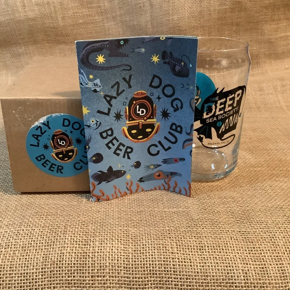 Lazy Dog Beer Club Set of 6 Glasses NEW